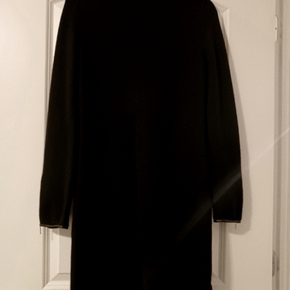 Sail To Sable Wool Cashmere Sweater Dress Zipper - Picture 8 of 12